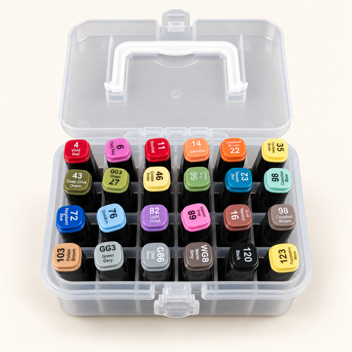 Skyglory Artists’ Markers Premium | 24 Colors | Dual Tip Fine & Broad
