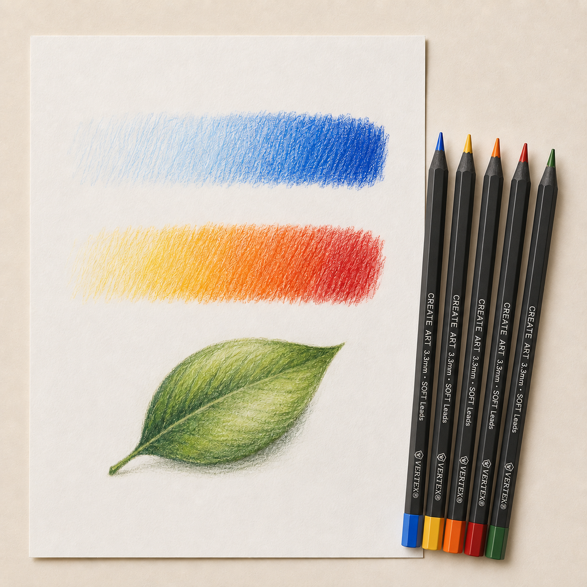 Vertex Create Art Premium Colored Pencils 12 Colors | VS-4130